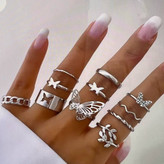 انگشتر پکی زنانه ،انگشتر پکی دخترانه کد sh1290