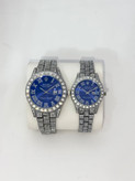 ست ساعت زنانه و مردانه فول نگین رولکس کد Rolexset55190