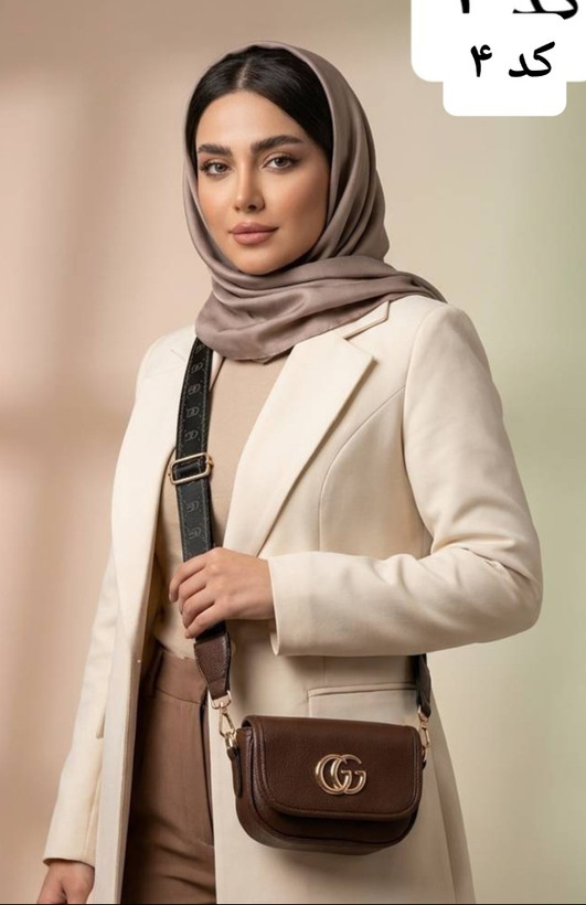 کیف زنانه پاسپورتی گوچی مدل بند نواری کد B3290