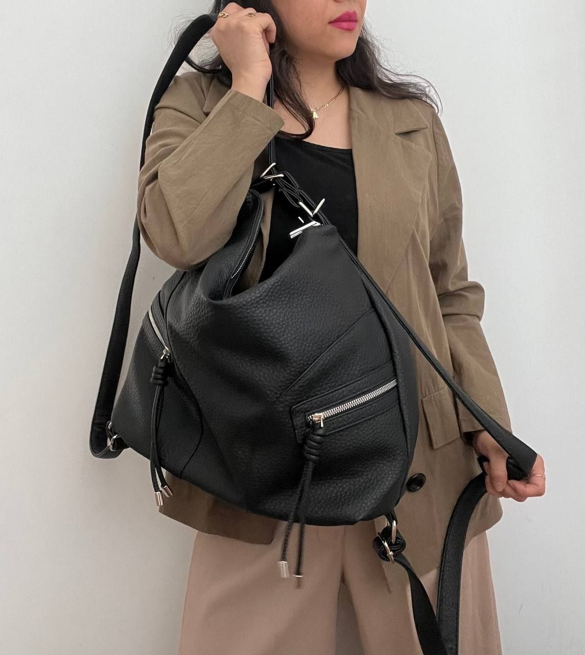 کیف زنانه دو کاره چرم برند فشن بگ کدRa3298